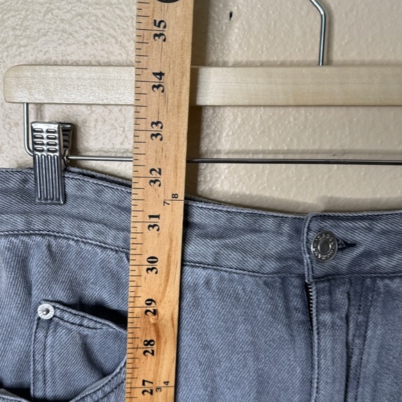 Isabel Marant Skirt Womens 40 Gray Etoile Denim A-line Mid-Length Slit Front - Picture 5 of 11